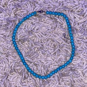 turquoise beaded choker